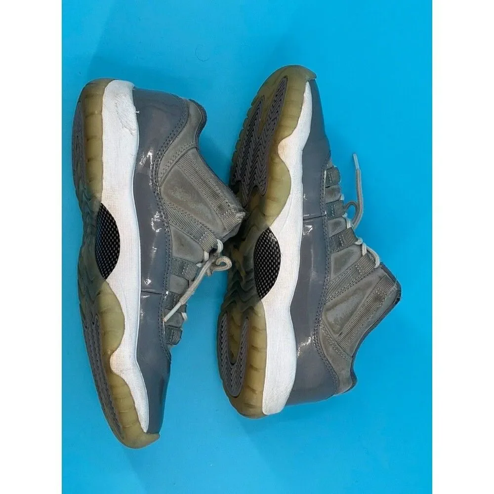 Air Jordan 11 Retro Low Cool Grey Kids 5.5Y Gray White 528896-003